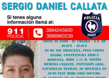 Continúa la búsqueda de Sergio Callata