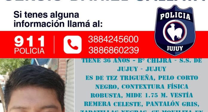 Continúa la búsqueda de Sergio Callata