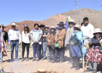 Morales agradeció a la Madre Tierra Tumbaya Grande