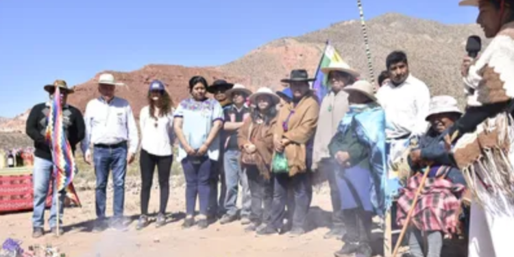 Morales agradeció a la Madre Tierra Tumbaya Grande