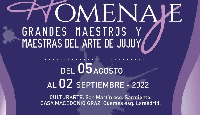 Se inaugurará la Muestra Homenaje a personalidades del arte jujeño