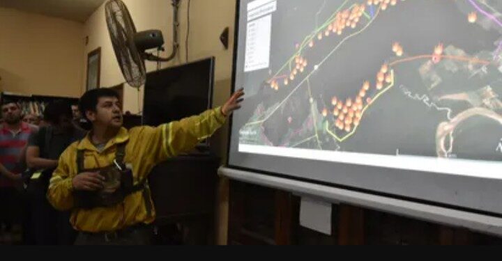 COE: Situación incendio forestal en Yuto