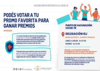Covid-19: la vacunación suma puntos a la Promoción Estudiantil 2022