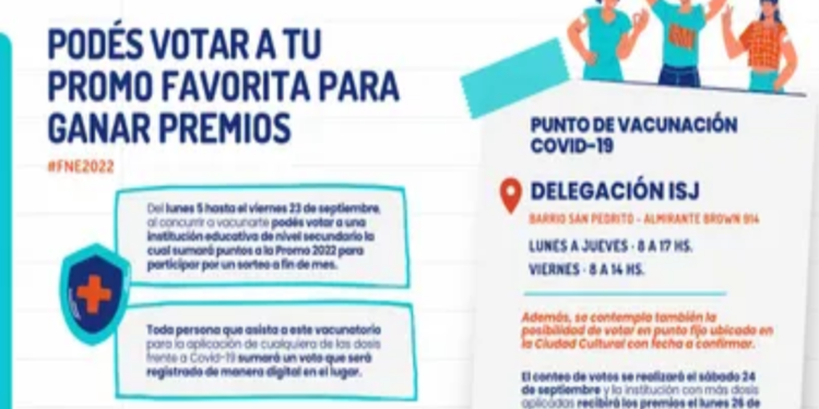 Covid-19: la vacunación suma puntos a la Promoción Estudiantil 2022