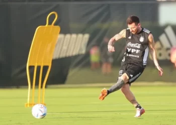 La selección Argentina se prepara para el amistoso del martes