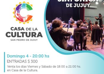 La Orquesta sinfónica de Jujuy en la casa de la cultura