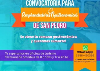 Convocatoria de emprendedores gastronómicos en San Pedro
