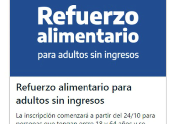 Hinojosa: “el refuerzo alimentario está destinado a personas que se encuentran fuera del sistema y en un estado de necesidad extrema”