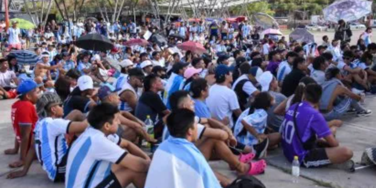 Jujeños vivieron el triunfo argentino en la pantalla gigante de Ciudad Cultural