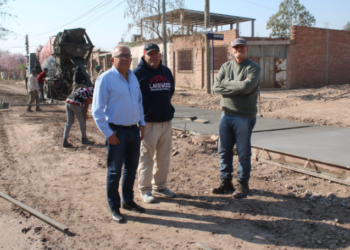 Notable avance en la obra de pavimento en prolongación Paterson