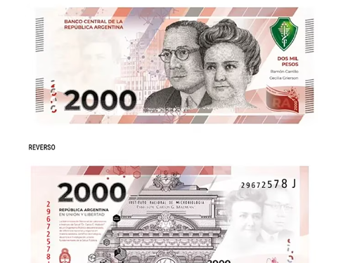 Cecilia Grierson y Ramón Carrillo: quiénes fueron los médicos que figuran en el nuevo billete de $2.000