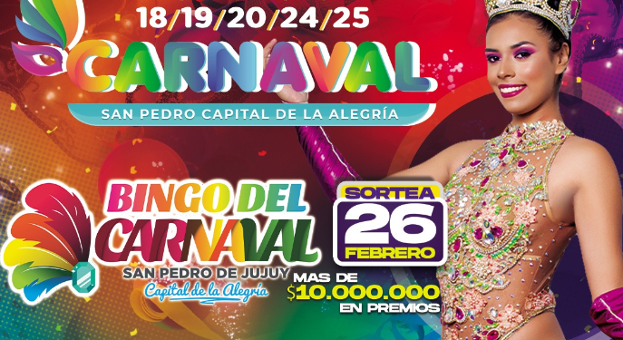 Continúa la vente del 2do “Bingo de Carnaval”