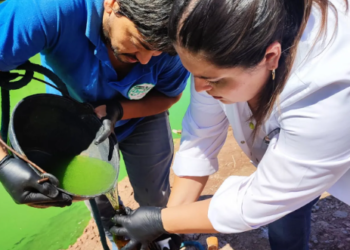Dique Los Alisos: se analizan muestras por coloración del agua