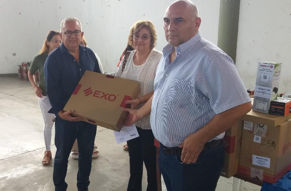 San Pedro recibió equipamiento informático de provincia