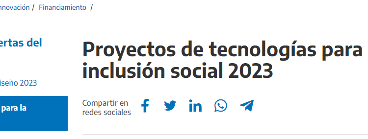 Financian proyectos tecnológicos para la inclusión social