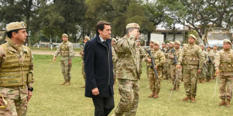 Sadir acompañó al Ejército Argentino en su día