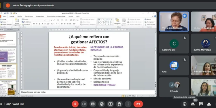 Se realizó el conversatorio destinado a docentes de nivel Inicial