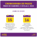 El jueves 15 de junio comienza el Cronograma de Pagos 1 er S.A.C 2023