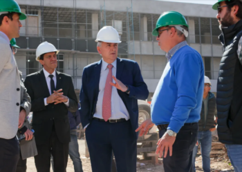 Morales y Sadir evaluaron el avance de la obra del cabildo