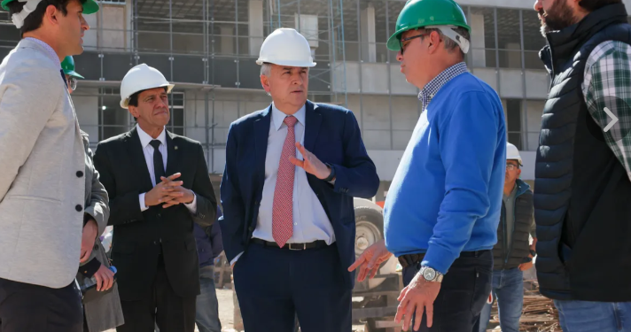 Morales y Sadir evaluaron el avance de la obra del cabildo