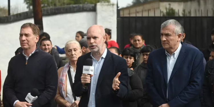 Horacio Rodríguez Larreta y Gerardo Morales presentaron sus propuestas contra la corrupción en el convento donde detuvieron a José López