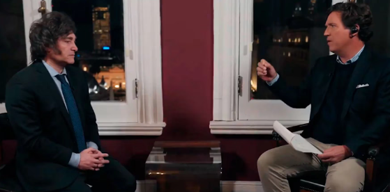 Javier Milei con Tucker Carlson: “Soy un defensor de la libertad y de la paz; los chinos, Putin y Lula no entran ahí”