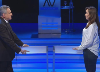 Rumbo al balotaje: los candidatos a vicepresidente Agustín Rossi y Victoria Villarruel debaten en A Dos Voces