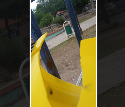 Vandalizaron juegos infantiles en el paseo Bulevar de Agua