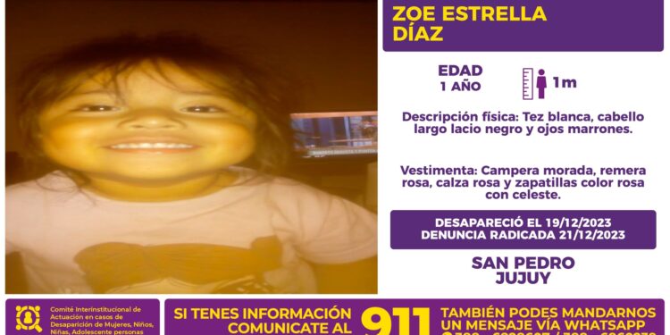 Se busca a Zoe Estrella Díaz