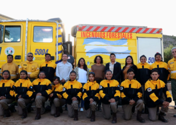 Morales inauguró una nueva Base de Incendios de Vegetación y Emergencias Ambientales