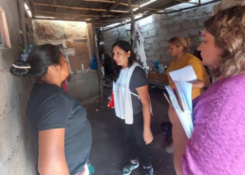 Temporal: Desarrollo Humano hizo relevamientos a familias afectadas en Monterrico