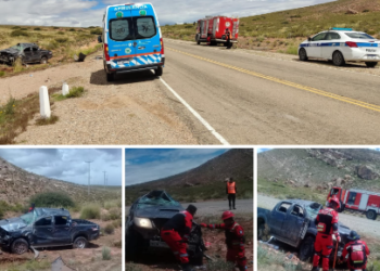 Volcó una camioneta con 7 ocupantes, no se lamentaron víctimas fatales