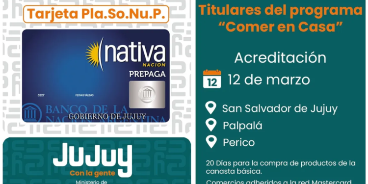 Asistencia Directa: Acreditación de la Tarjeta PLASONUP-NATIVA