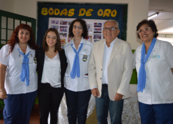 Julio Bravo participó de la celebración de las bodas de oro de la escuela Nº201 Salvador Canuto Martínez