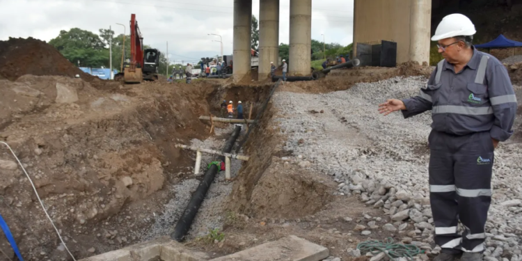 Puente Paraguay: Avanza la obra de reingeniería sobre la traza del acueducto
