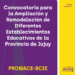 Convocatoria a presentar ofertas para la ampliación y remodelación de diferentes establecimientos educativos de Jujuy