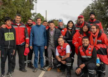 Aniversario Nº 21: Sadir dio la orden de largada de la maratón de SAME107 en su día
