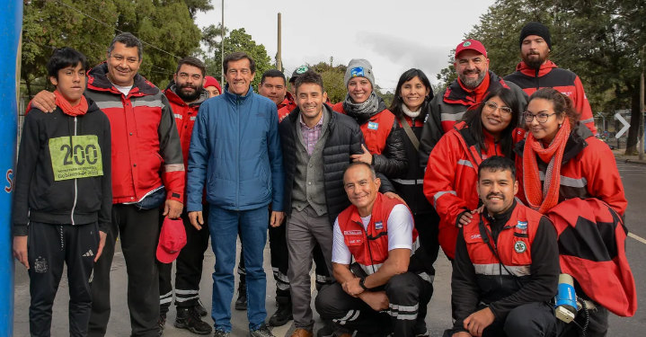 Aniversario Nº 21: Sadir dio la orden de largada de la maratón de SAME107 en su día