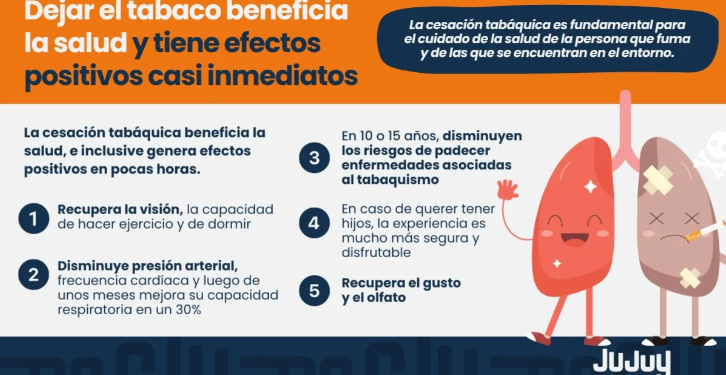 Dejar el tabaco beneficia la salud y tiene efectos positivos casi inmediatos