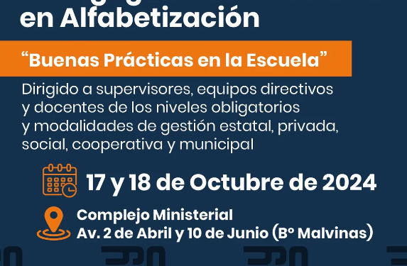 Se realizará el II Congreso de Experiencias Pedagógicas Innovadoras en Alfabetización «Buenas prácticas en la escuela»