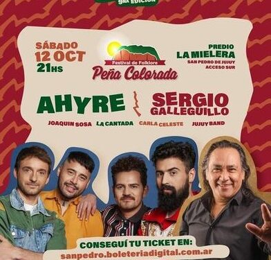 Comenzó la venta de entradas para el festival de la Peña Colorada