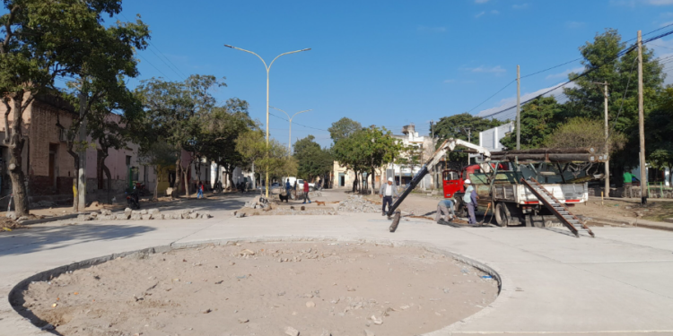 A un paso de inaugurar la rotonda de avenida 9 de julio