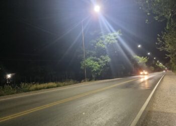 Se cumplió con la primera etapa de iluminación sobre rutas en Monterrico