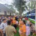 La comparsa correntina Ara Pora se presenta en Monterrico