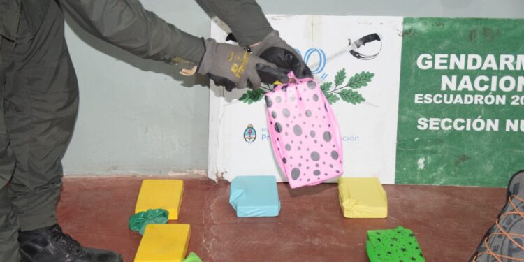 Detienen en Pichanal a un pasajero de un taxi que ocultaba ocho kilos de cocaína envueltos en globos dentro de su mochila