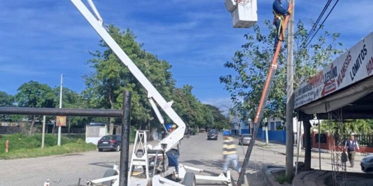 En San Pedro de Jujuy ya se cambiaron 1300 lámparas halógenas por luminarias led