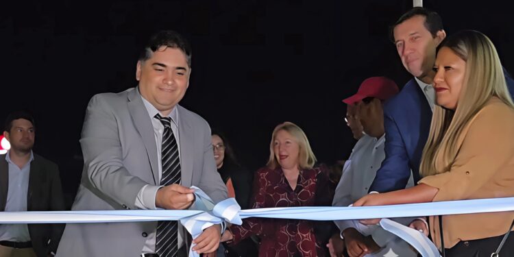 Monterrico dejó inaugurado el alumbrado en la ruta provincial 45