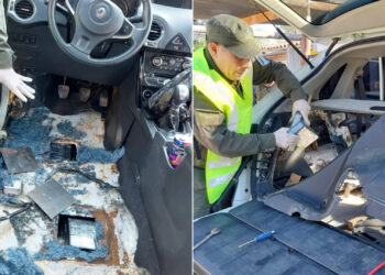 Salta: Extraen 54 kilos de cocaína de un doble fondo del sector del piso y lateral trasero de un automóvil