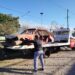 El municipio de Monterrico comenzó con la remoción de vehículos en desuso