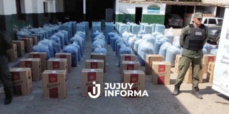 Jujuy: Secuestraron una tonelada de hojas de coca y 55 mil paquetes de cigarrillos extranjeros que eran llevados sin el aval legal